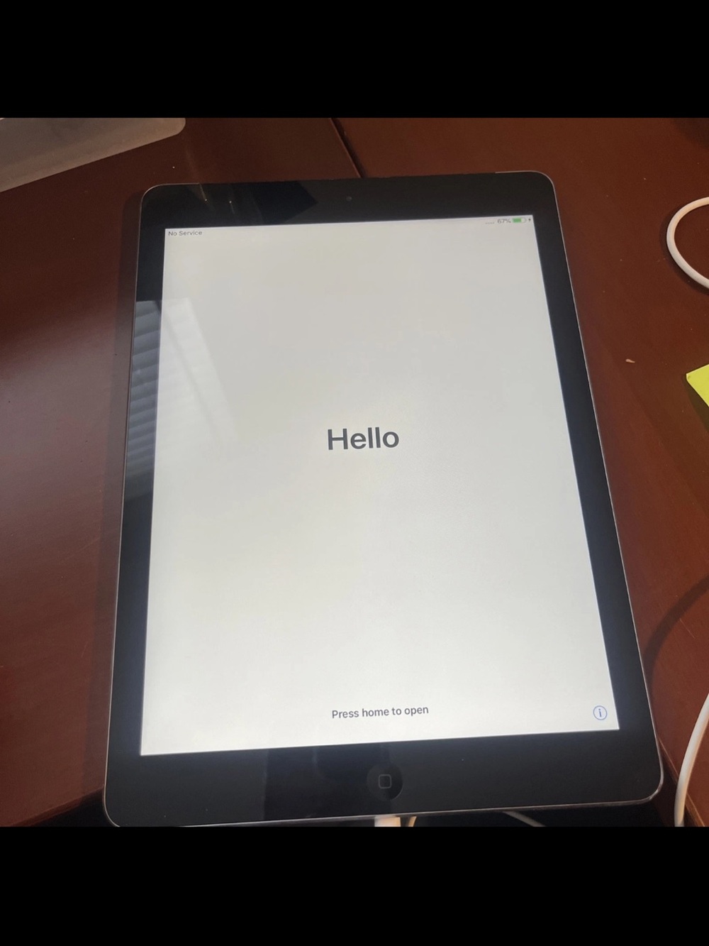 Apple iPad Air 32GB Soace Gray wifi/cellular ATT MF003LL/B